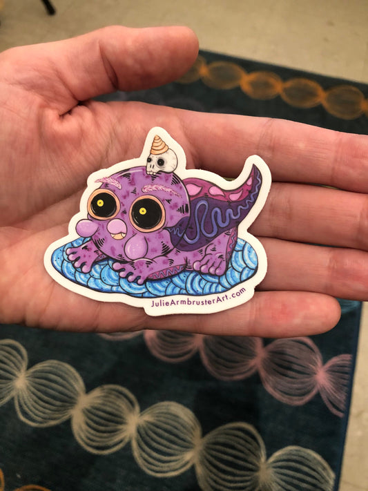 Baby Hellbender 3-inch Vinyl Sticker