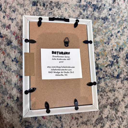 Baturday (framed print)