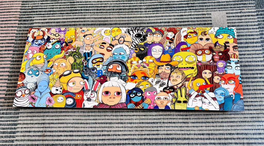 Love Songs Group Portrait (PANORAMA EDITION) Archival print on metal