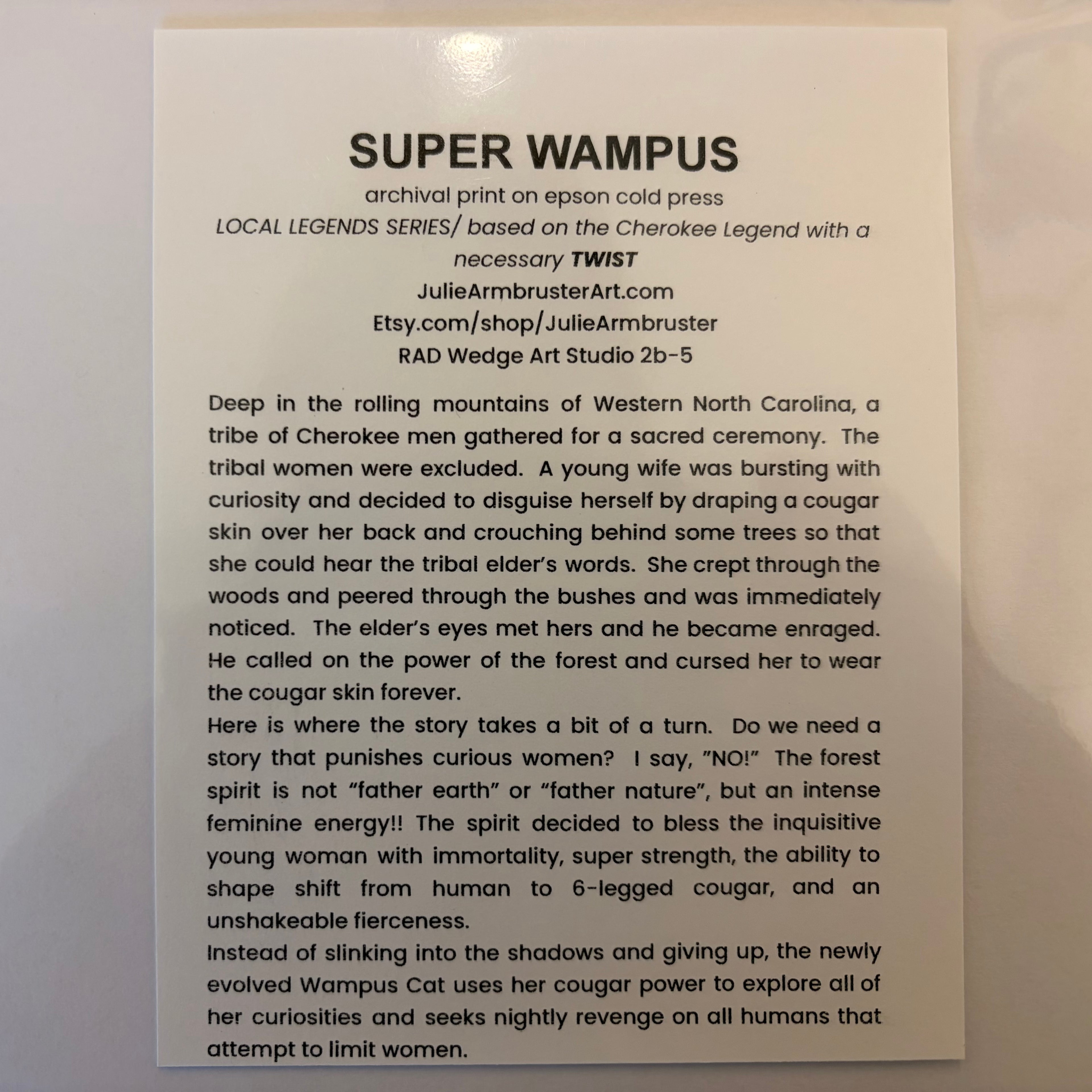 Super Wampus (giclee)