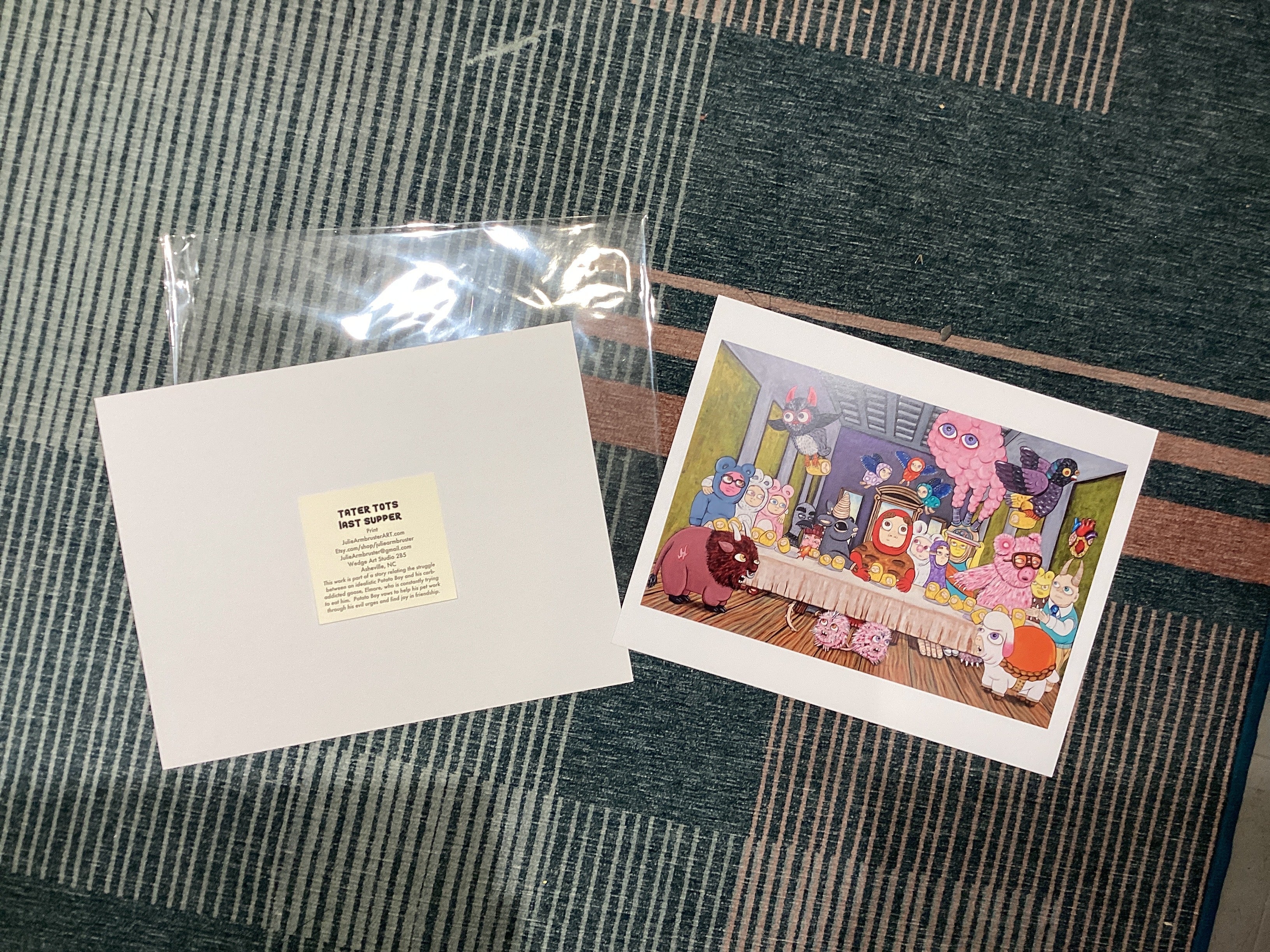 Tater tots last supper 11x14 print