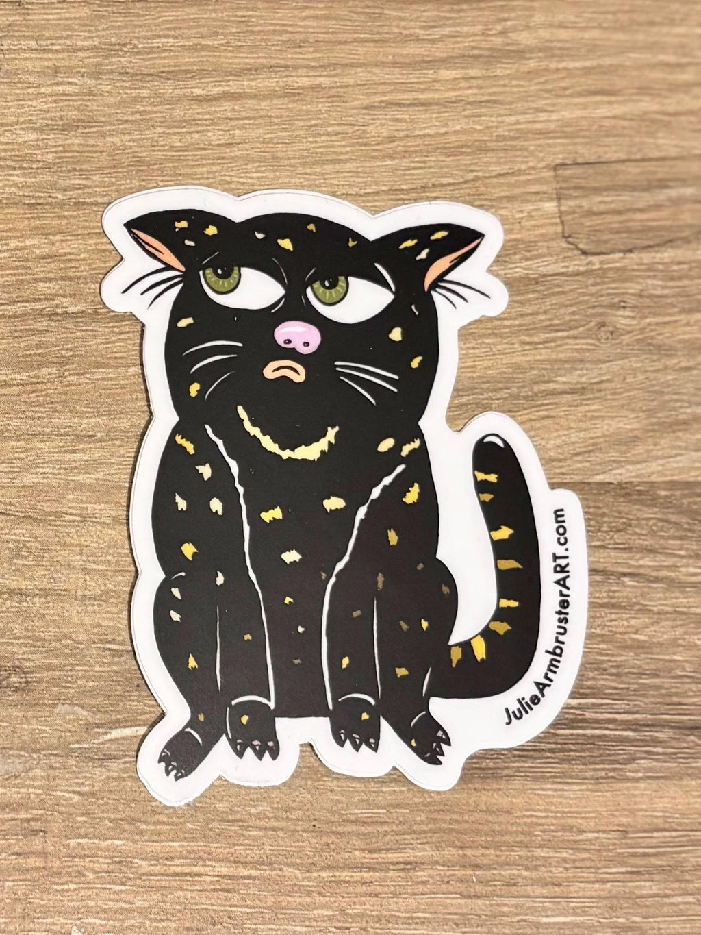 Chin-Chinny Cat Vinyl Sticker