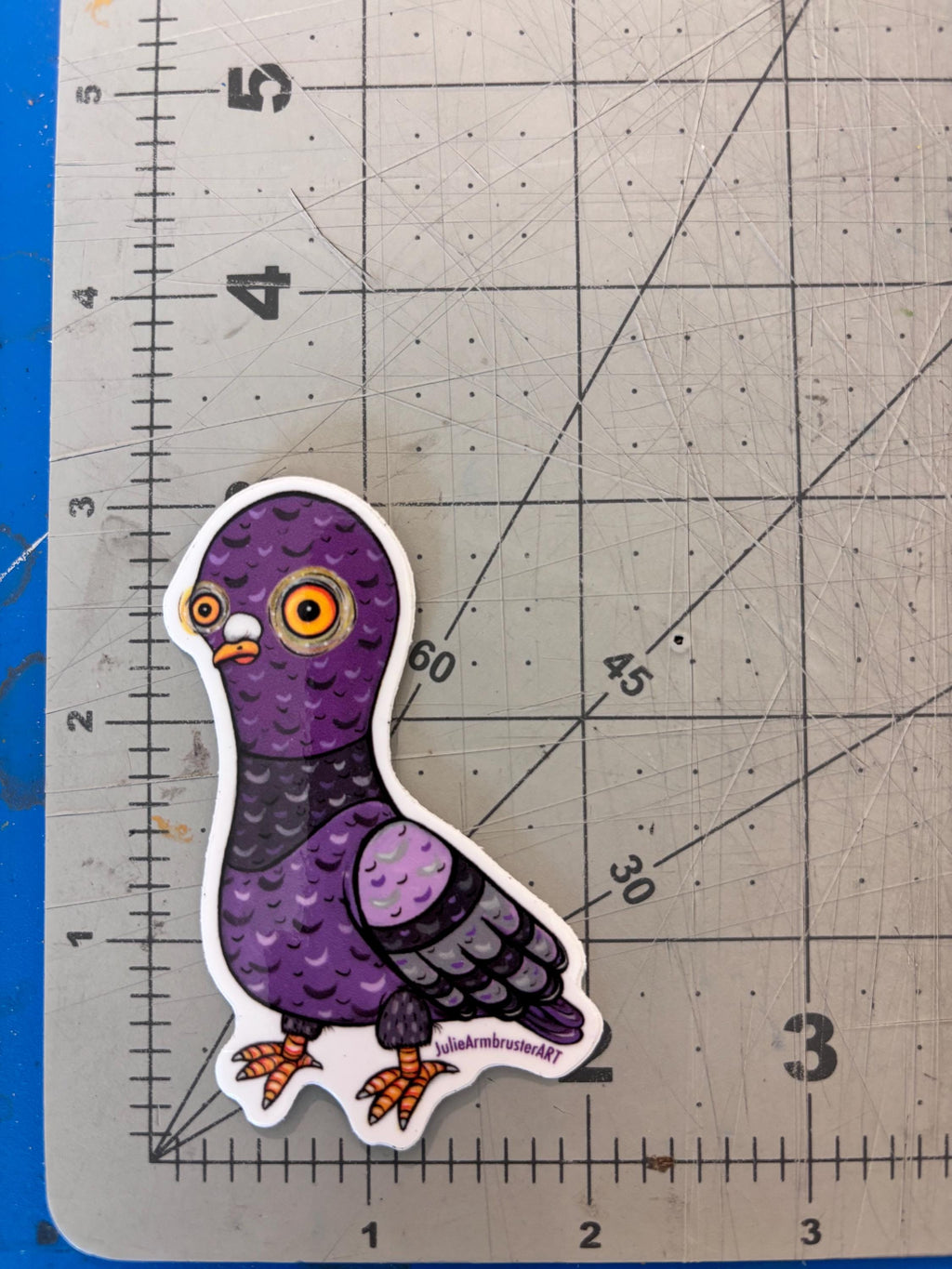Enchanted Pigeon Vinyl Sticker
