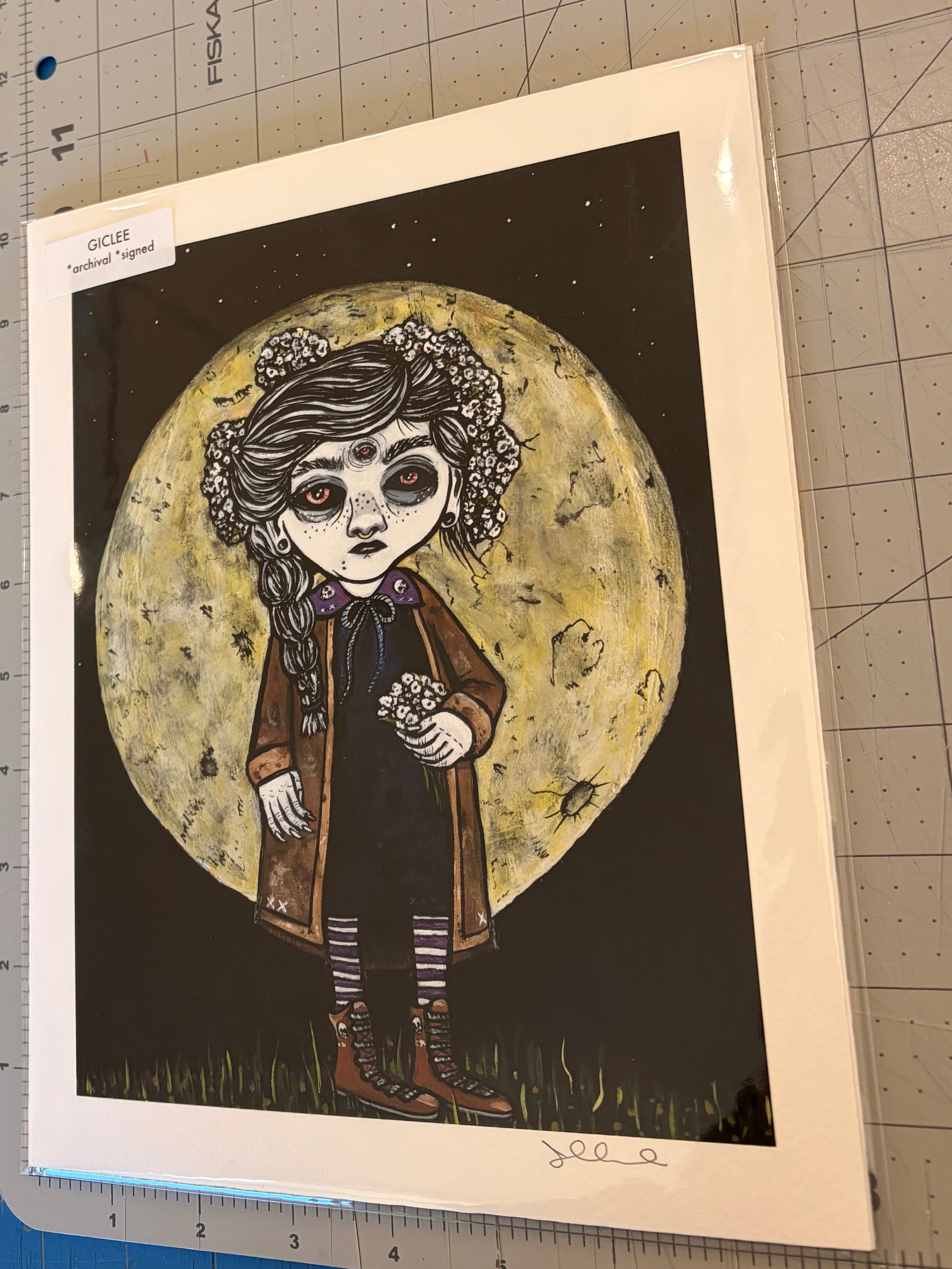 Dark Magic Flower Witch giclee