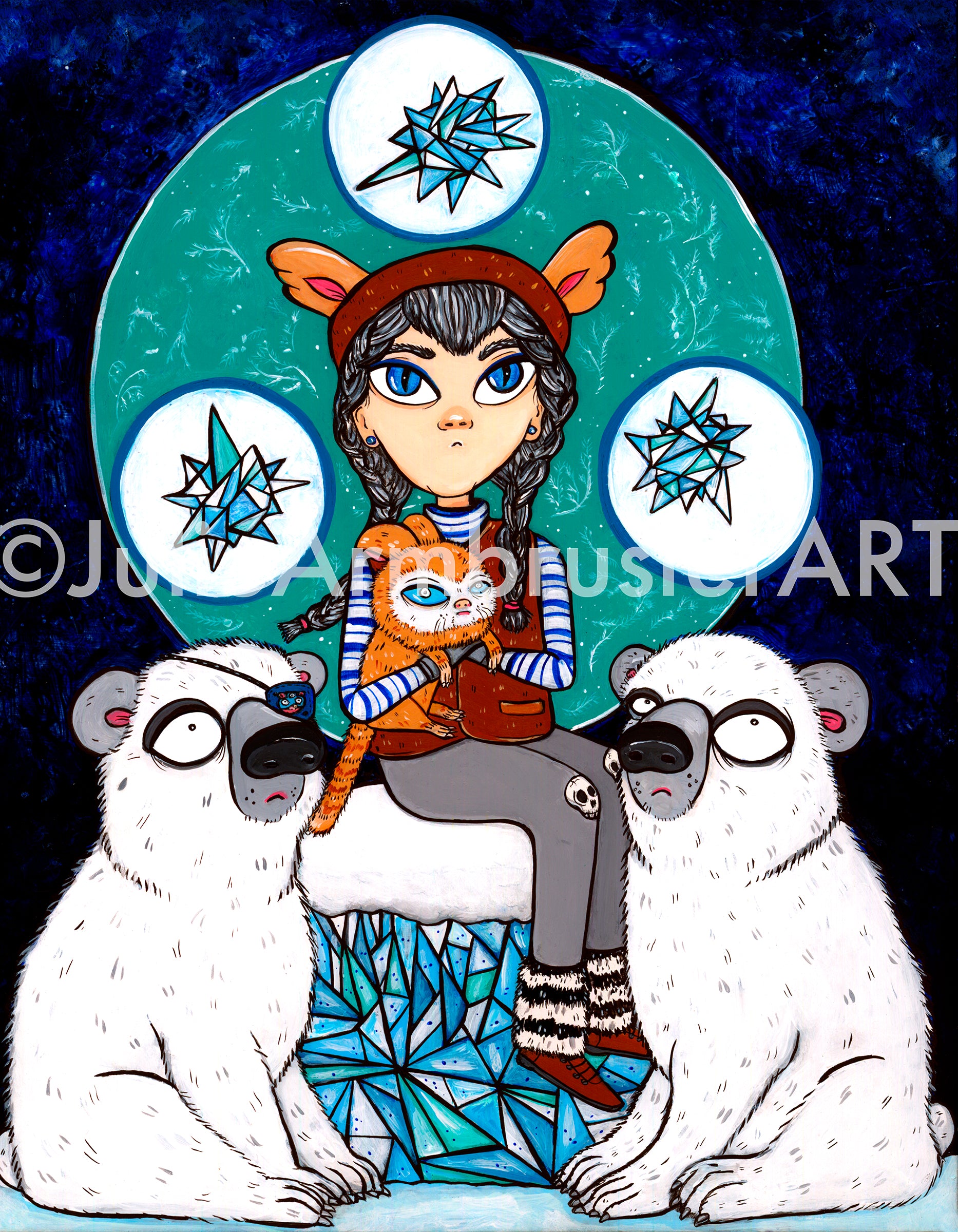 Sapphire and the Three Elemental Frosts