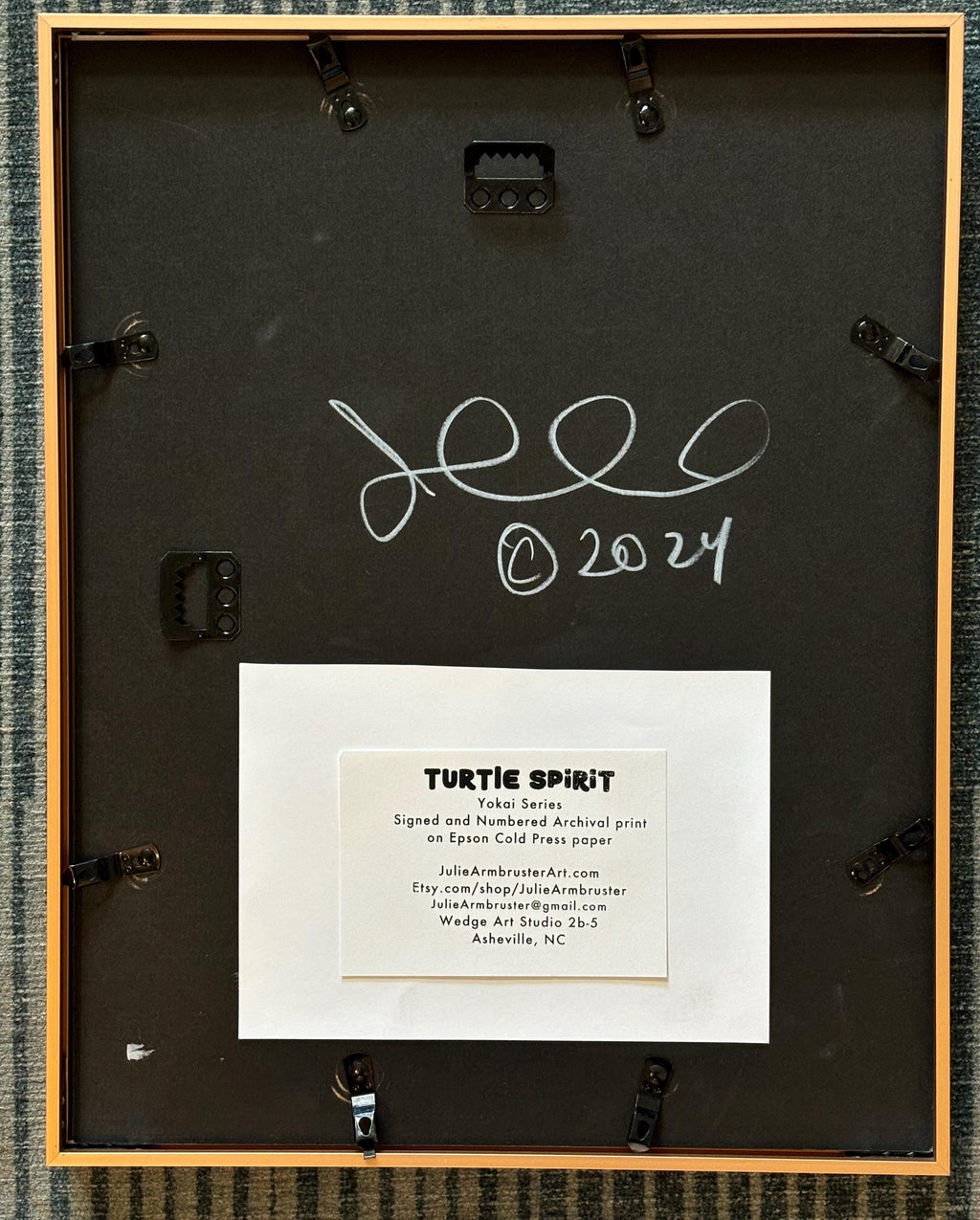 Turtle Spirit FRAMED giclee