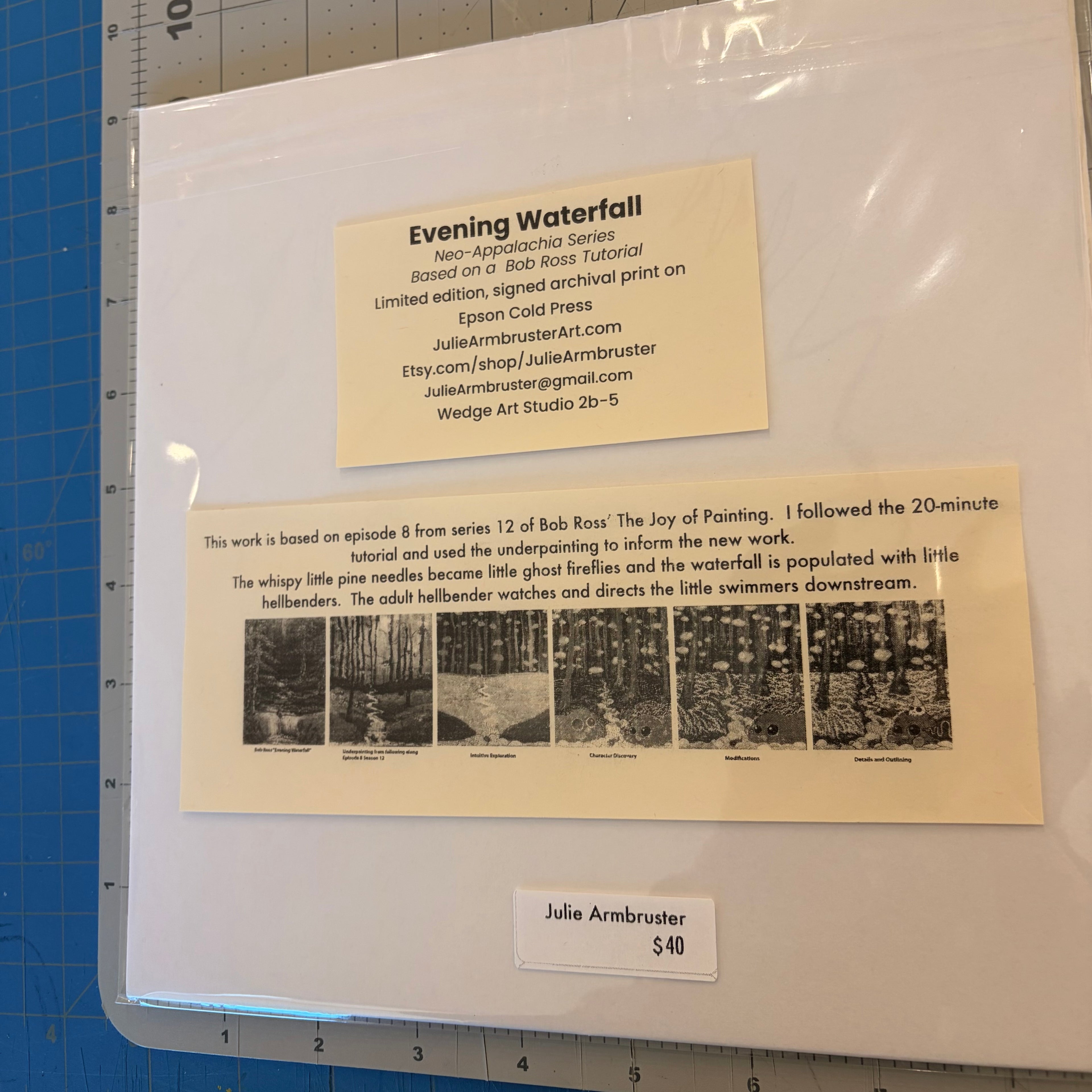 Evening Waterfall (giclee)