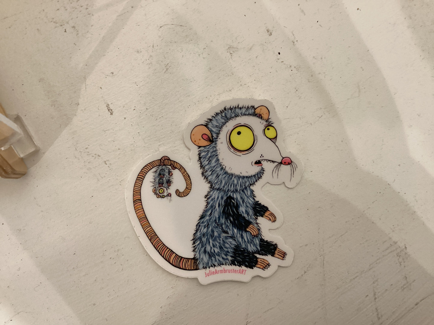 Moon eyed opossum Sticker