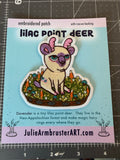 Lilac Point Siamese Deer embroidered patch