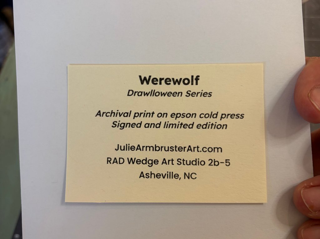 Werewolf 5x7 inch giclee print