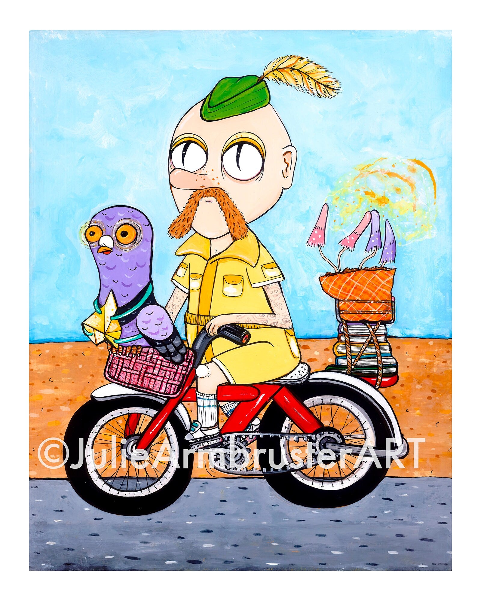 Snake-Eyed Mushroom Farmer 8x10 Print