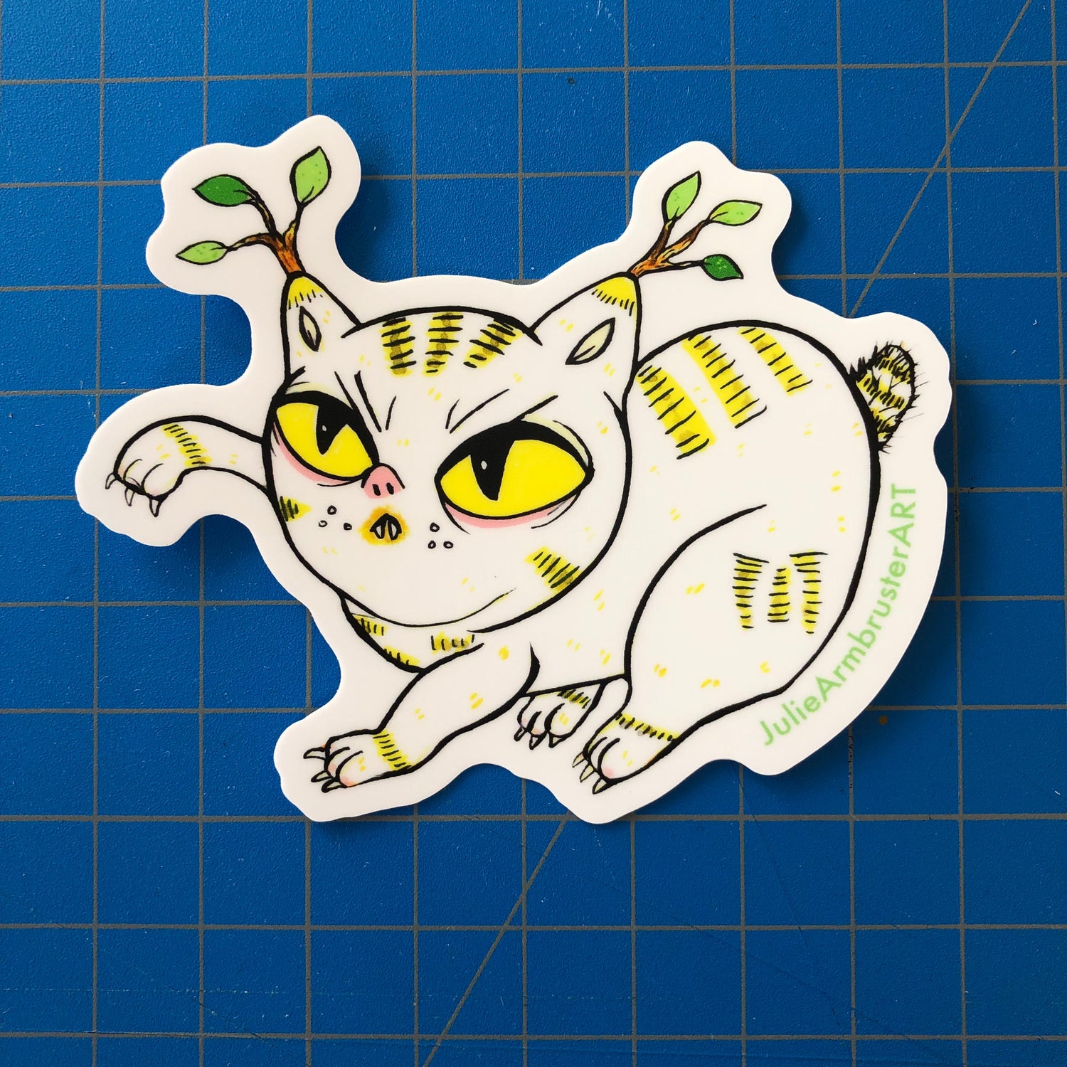 Ghost Killer (bobtail kitten of the bamboo forest) Vinyl Sticker