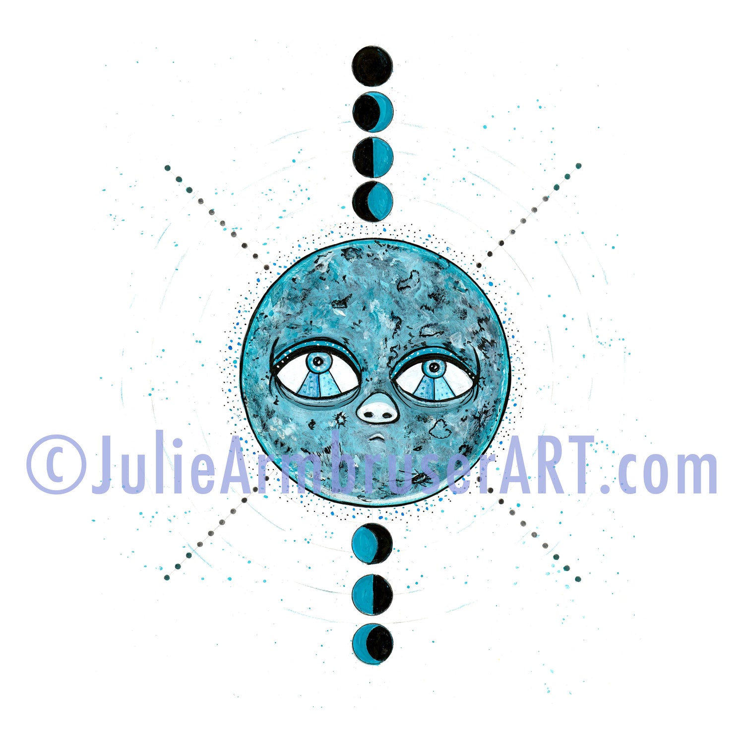Blue Moon 12x12 inch PRINT