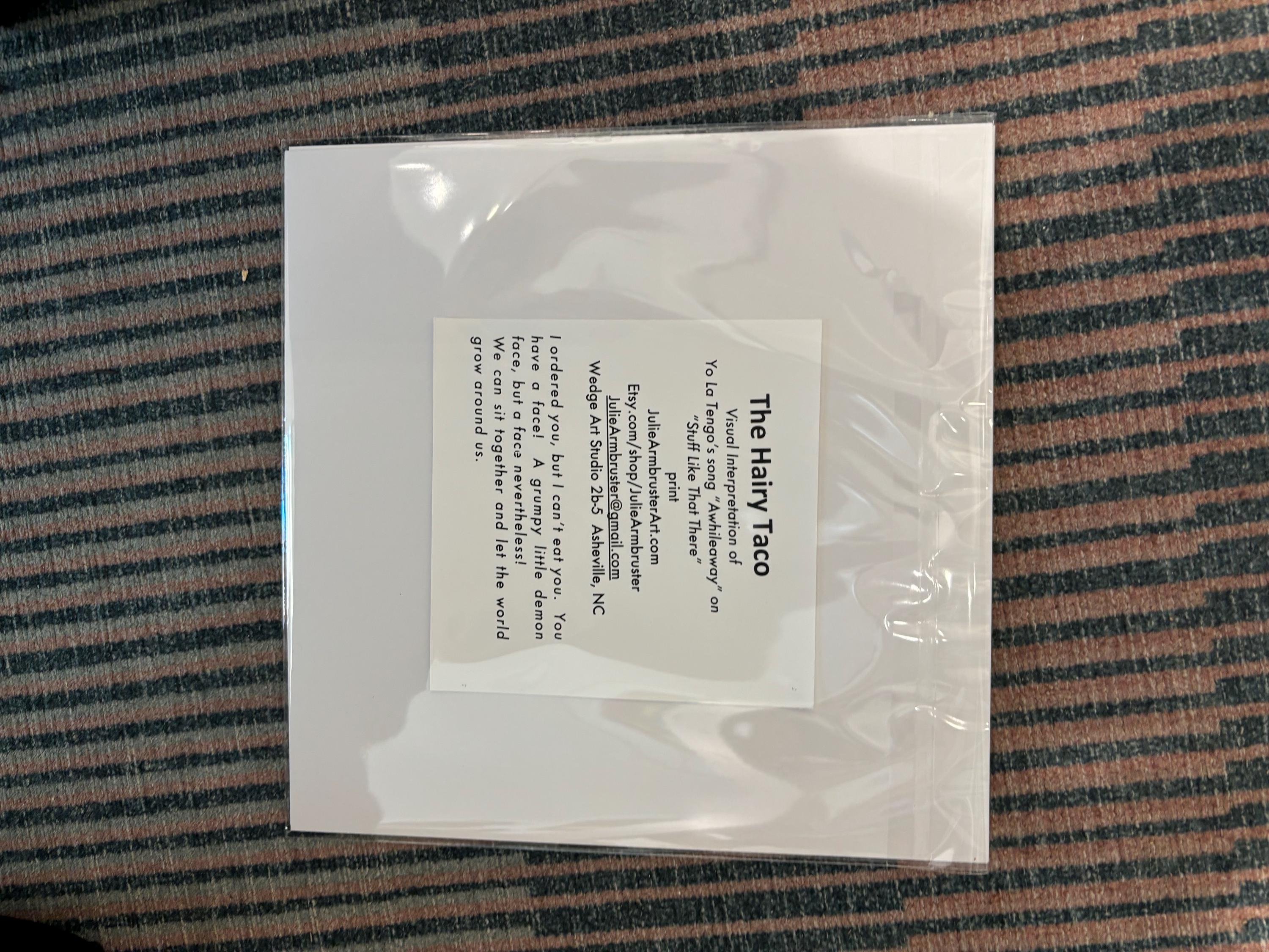 The Hairy Taco print 8x8 inches