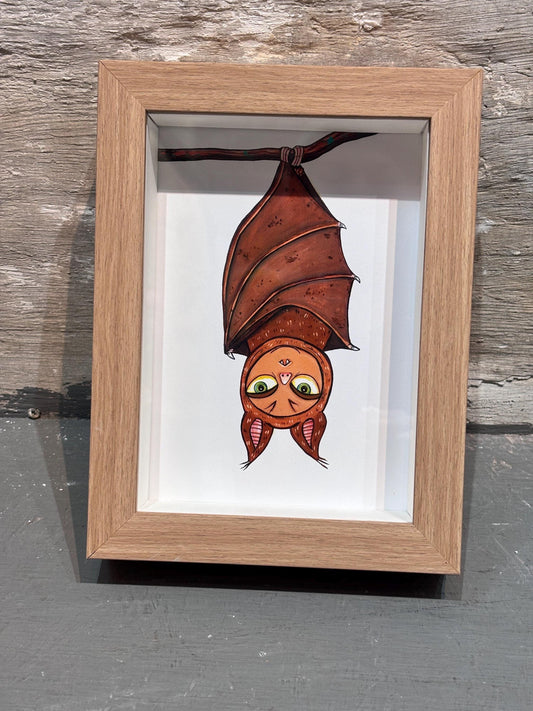 Baturday (framed print)