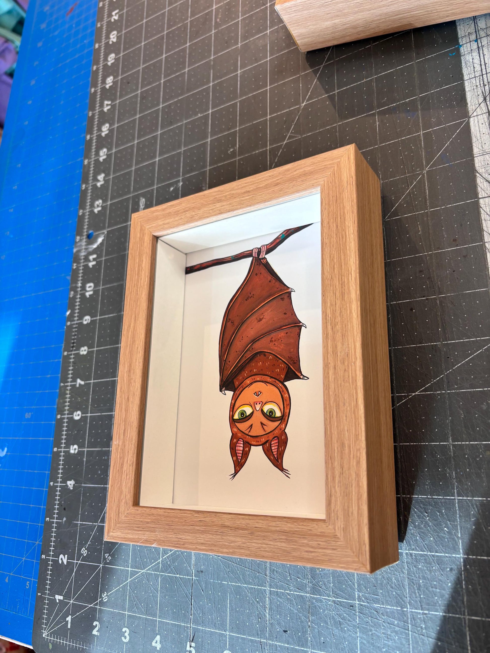 Baturday (framed print)