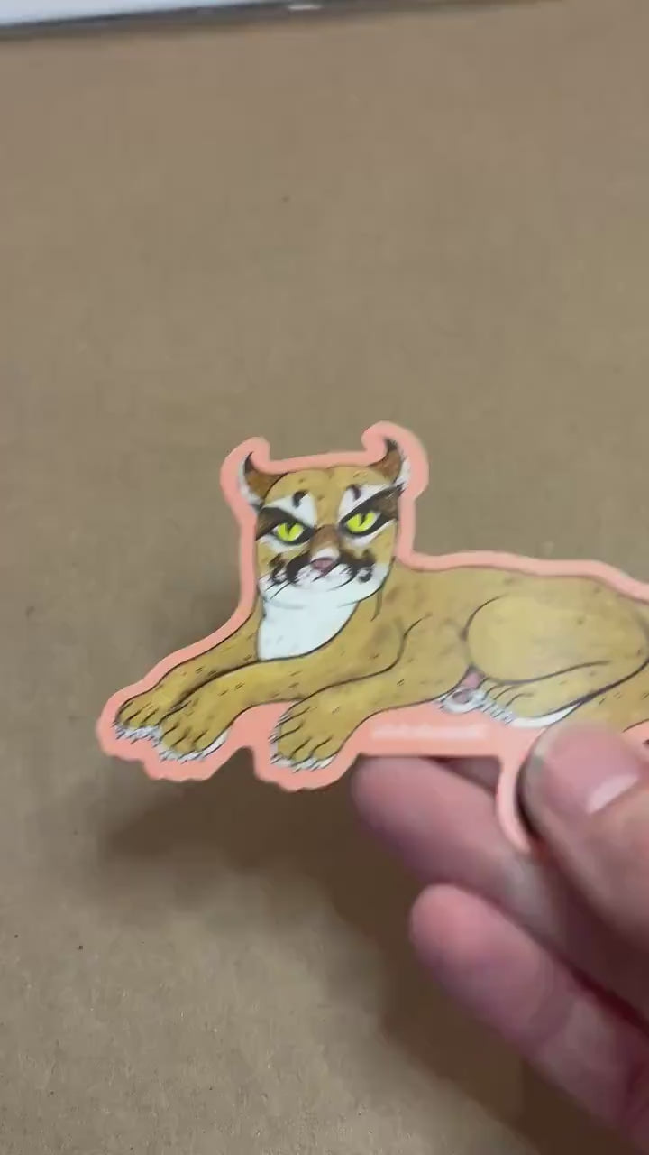 SUPER Wampus Cat 4-inch Vinyl Sticker