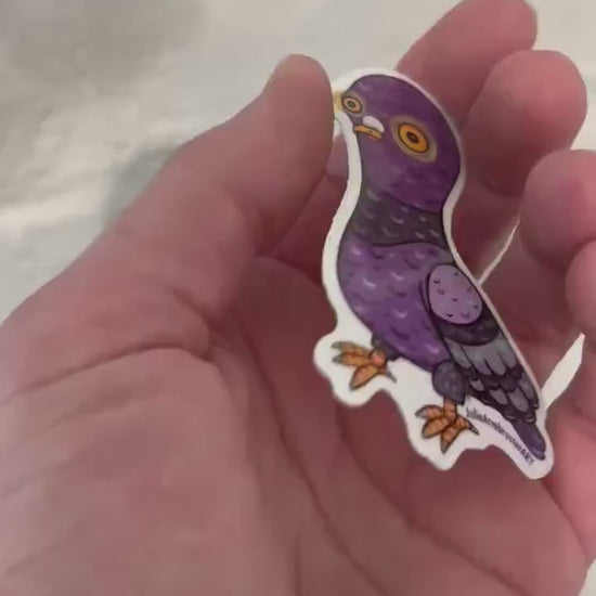 Enchanted Pigeon Vinyl Sticker