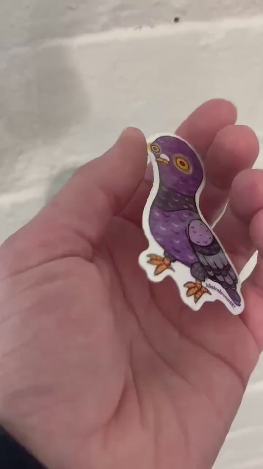 Enchanted Pigeon Vinyl Sticker